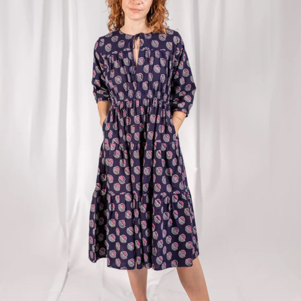 Mata Traders Ariana Dress Navy